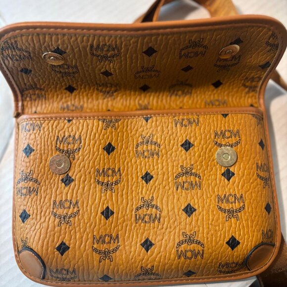 MCM #P8767 Shoulder Bag/Purse   Cognac color w/Dust cover NEW - Picture 10 of 12